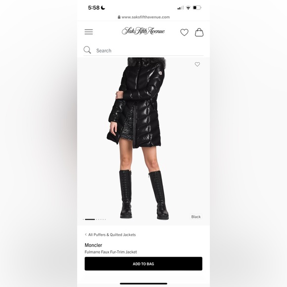 NWT Moncler Fulmarre Faux Fur-Trim Jacket - Picture 2 of 14